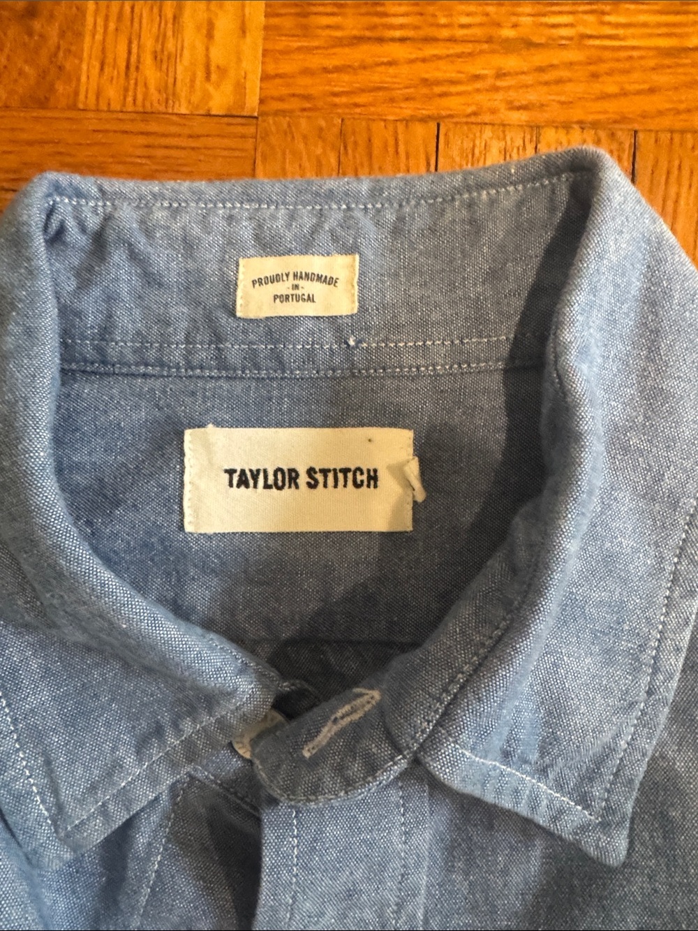 Taylor Stitch Blue Chambray Button-Down Shirt - Picture 2 of 4